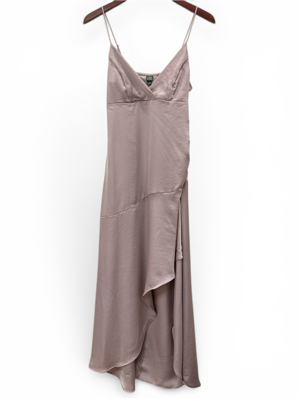 Wild Fable Satin Slip Maxi Dress Taupe Size Small